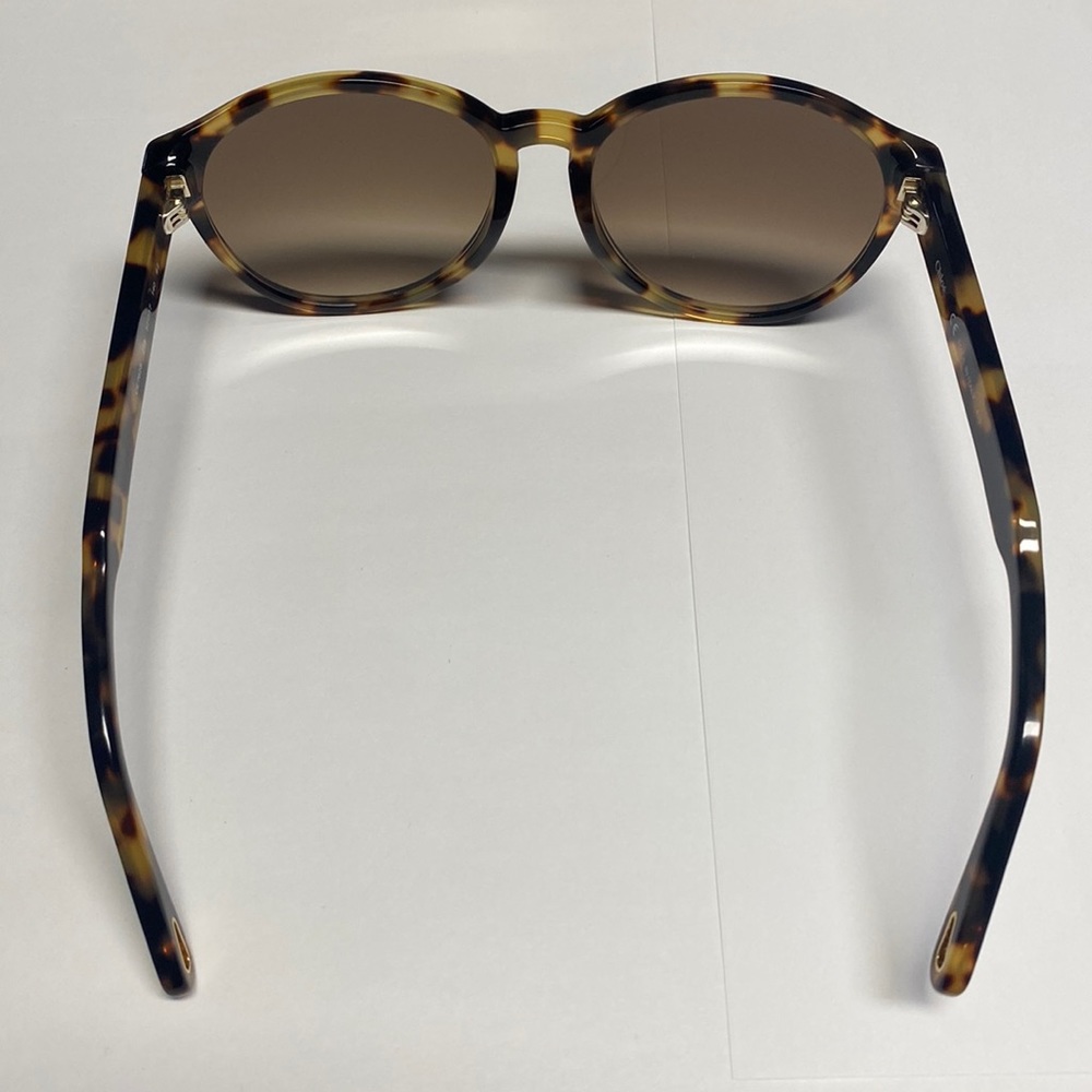 Chloe Womens Gradient Brown Round Sunglasses - Picture 4 of 8